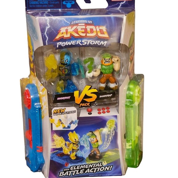 Moose Toys Toys 220 Akedo Powerstorm Shortout Vs Sandtrap New Super